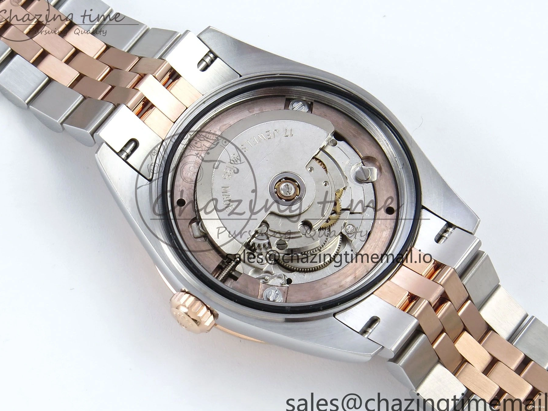 MiroTime 0103 QuickDry DateJust 31 278271 ARF 1:1 Best Edition 904L Steel White MOP Diamonds Dial on SS RG Jubilee Bracelet ETA 517